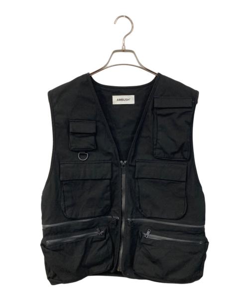 AMBUSH（アンブッシュ）AMBUSH (アンブッシュ) MULTI POCKET VEST/マルチポケット ベスト ブラック サイズ:SIZE 1の古着・服飾アイテム