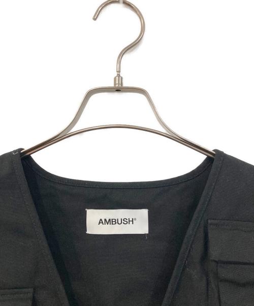 AMBUSH（アンブッシュ）AMBUSH (アンブッシュ) MULTI POCKET VEST/マルチポケット ベスト ブラック サイズ:SIZE 1の古着・服飾アイテム