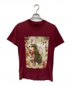 stussyステューシー）の古着「T-LEX プリントTシャツ」｜レッド