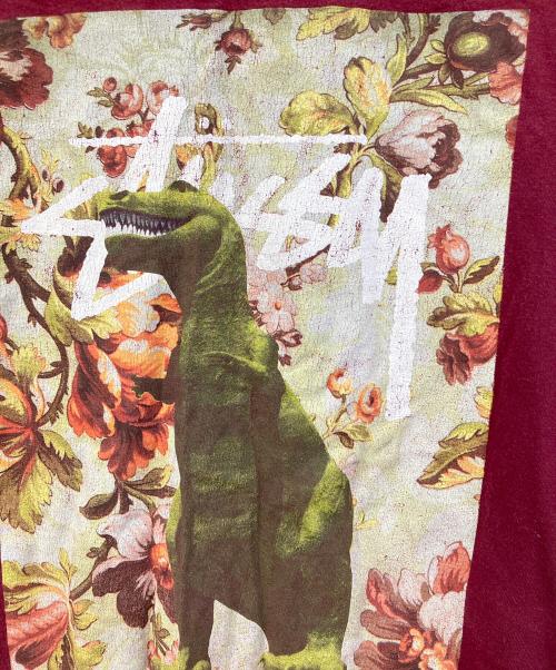 stussy（ステューシー）stussy (ステューシー) T-LEX プリントTシャツ レッド サイズ:SIZE Sの古着・服飾アイテム