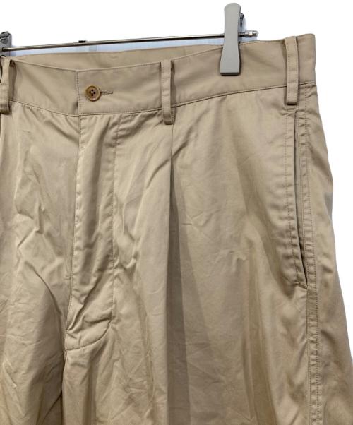 J.PRESS（ジェイプレス）J.PRESS (ジェイプレス) ギザツイルワンタックワイドパンツ ベージュ サイズ:SIZE Lの古着・服飾アイテム