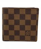 LOUIS VUITTONルイ ヴィトン）の古着「2つ折り財布　ポルトフォイユ・マルコ」｜ブラウン