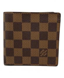 LOUIS VUITTON（ルイ ヴィトン）の古着「2つ折り財布　ポルトフォイユ・マルコ」｜ブラウン