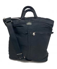 PORTER（ポーター）の古着「MILE 2WAY HELMETBAG/マイル ツーウェイ ヘルメットバッグ」｜ブラック