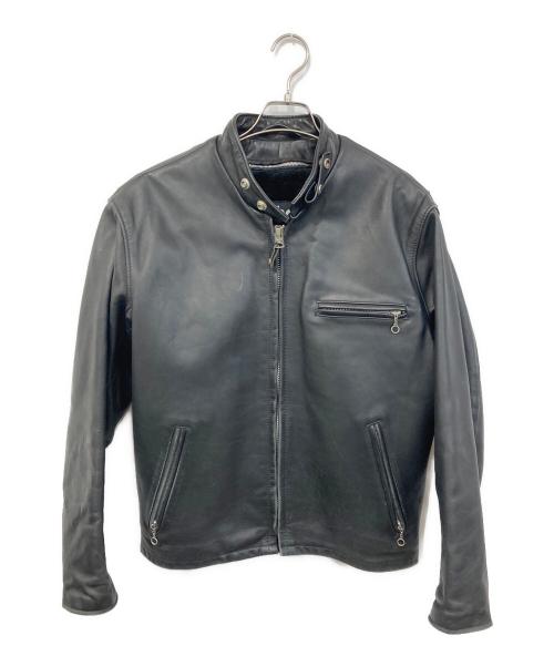 Schott（ショット）Schott (ショット) 641 シングルライダースジャケット ブラック サイズ:SIZE 42の古着・服飾アイテム