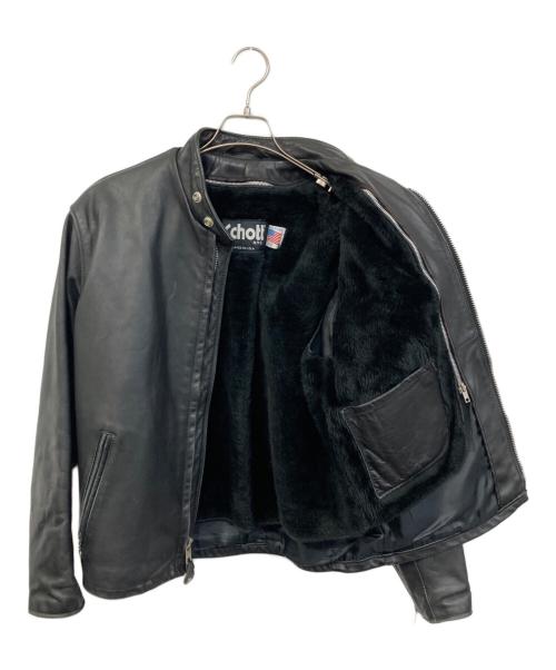 Schott（ショット）Schott (ショット) 641 シングルライダースジャケット ブラック サイズ:SIZE 42の古着・服飾アイテム