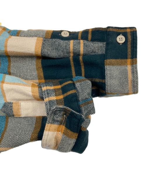 Patagonia（パタゴニア）Patagonia (パタゴニア) フィヨルヂフランネルシャツ グリーン×ベージュ サイズ:SIZE Mの古着・服飾アイテム
