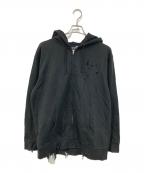 GROUND Y×CHAINSAW MANグラウンドワイ×チェーンソウマン）の古着「Gun devil cotton fleece hoodie」｜ブラック