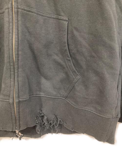GROUND Y（グラウンドワイ）GROUND Y (グラウンドワイ) CHAINSAW MAN (チェーンソウマン) Gun devil cotton fleece hoodie ブラック サイズ:4の古着・服飾アイテム