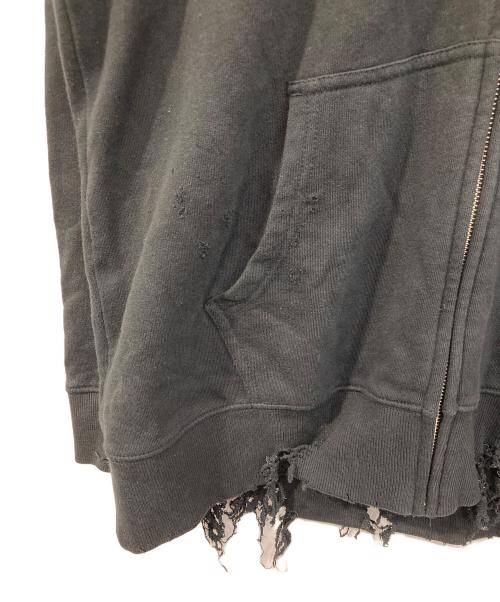 GROUND Y（グラウンドワイ）GROUND Y (グラウンドワイ) CHAINSAW MAN (チェーンソウマン) Gun devil cotton fleece hoodie ブラック サイズ:4の古着・服飾アイテム