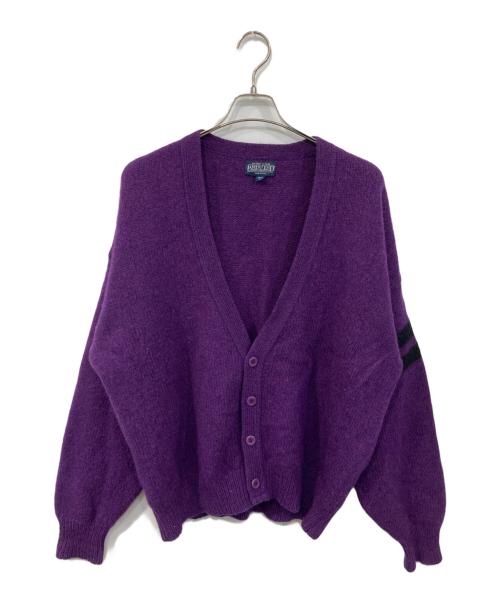LAND'S END（ランズエンド）LAND'S END (ランズエンド) ニットカーディガン パープル サイズ:SIZE Lの古着・服飾アイテム