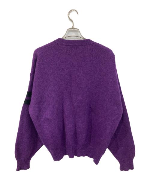 LAND'S END（ランズエンド）LAND'S END (ランズエンド) ニットカーディガン パープル サイズ:SIZE Lの古着・服飾アイテム