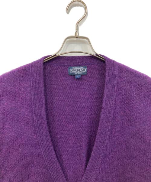 LAND'S END（ランズエンド）LAND'S END (ランズエンド) ニットカーディガン パープル サイズ:SIZE Lの古着・服飾アイテム