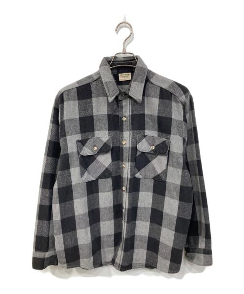 FIVE BROTHER（ファイブブラザー）FIVE BROTHER (ファイブブラザー) チェックシャツ ブラック サイズ:SIZE Lの古着・服飾アイテム