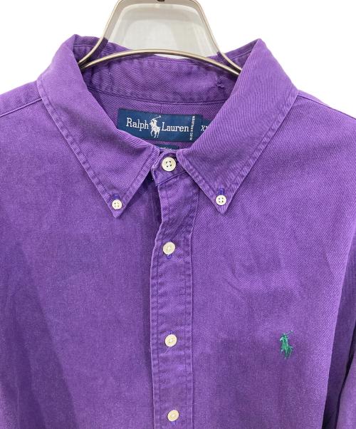RALPH LAUREN（ラルフローレン）RALPH LAUREN (ラルフローレン) コットンロングスリーブシャツ パープル サイズ:XXLの古着・服飾アイテム