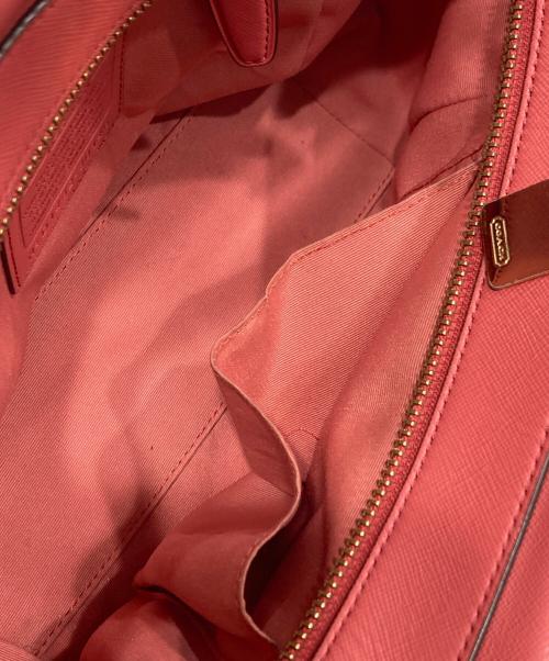 COACH（コーチ）COACH (コーチ) ミニライリーキャリオールショルダーバッグ ピンクの古着・服飾アイテム