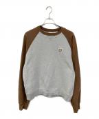 birdogバードッグ）の古着「Rubber patch sweat/ラバー パッチ スウェット」｜ブラウン