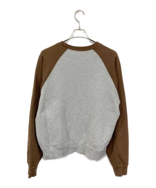 birdog（バードッグ）birdog (バードッグ) Rubber patch sweat/ラバー パッチ スウェット ブラウン サイズ:SIZE Lの古着・服飾アイテム