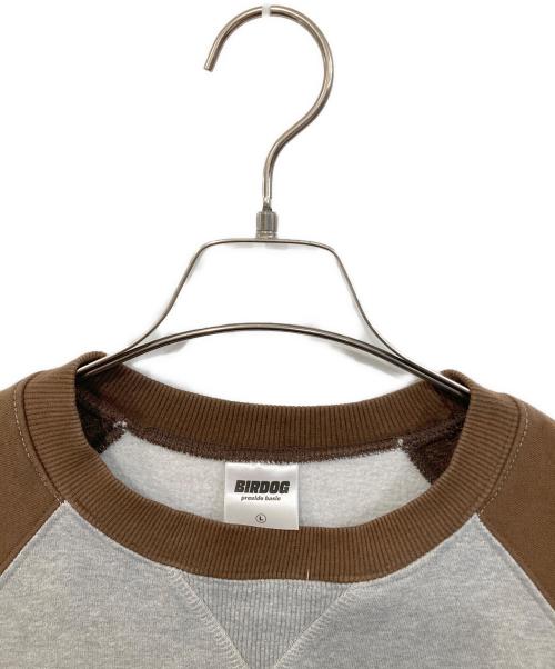 birdog（バードッグ）birdog (バードッグ) Rubber patch sweat/ラバー パッチ スウェット ブラウン サイズ:SIZE Lの古着・服飾アイテム