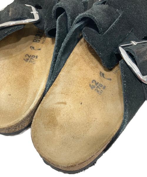 BIRKENSTOCK（ビルケンシュトック）BIRKENSTOCK (ビルケンシュトック) スウェードサンダル ブラック サイズ:27㎝の古着・服飾アイテム