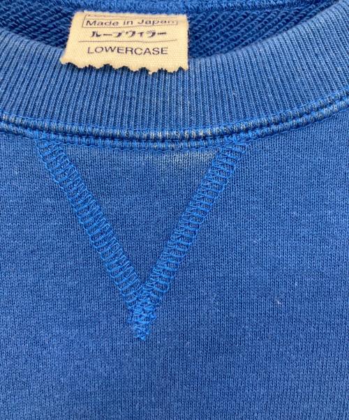 LOOPWHEELER（ループウィラー）LOOPWHEELER (ループウィラー) LOWER CASEスウェット ブルー サイズ:SIZE Mの古着・服飾アイテム