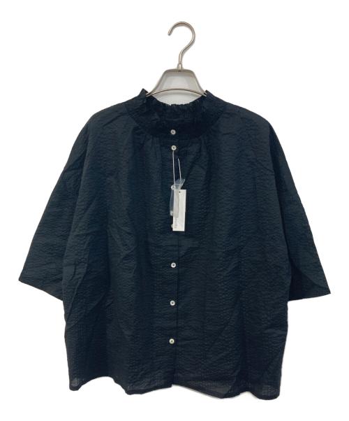 sosotto（ソソット）sosotto (ソソット) シャーリングブラウス ブラック サイズ:不明 未使用品の古着・服飾アイテム