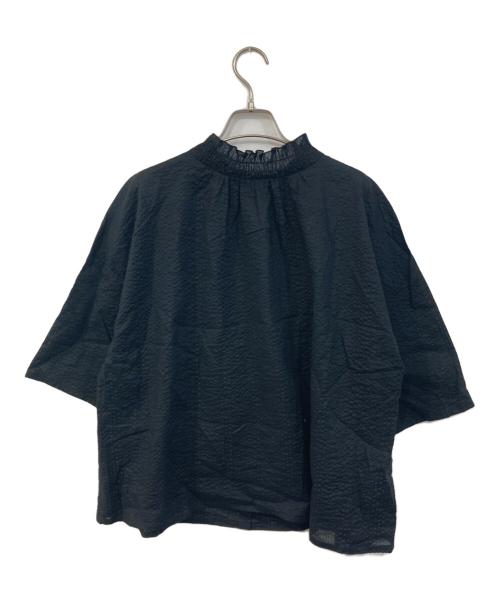 sosotto（ソソット）sosotto (ソソット) シャーリングブラウス ブラック サイズ:不明 未使用品の古着・服飾アイテム