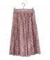 INGEBORG（インゲボルグ）の古着「ツイード転写プリントアコーディオンプリーツスカート」｜ピンク