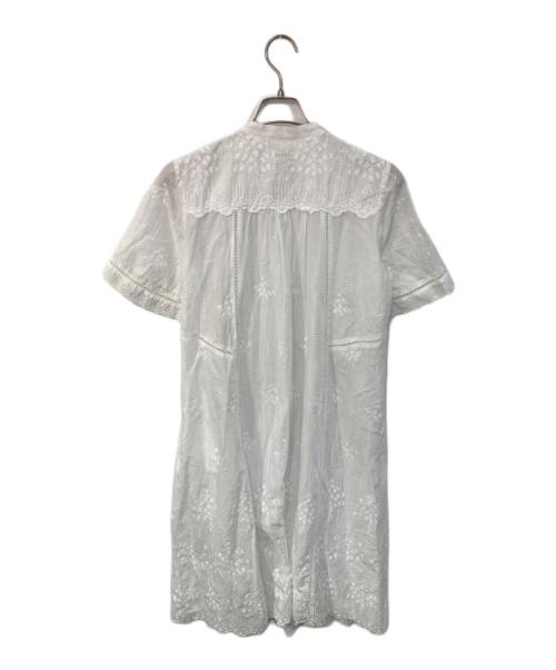 INGEBORG（インゲボルグ）INGEBORG (インゲボルグ) 半袖レースワンピース ホワイト サイズ:3の古着・服飾アイテム