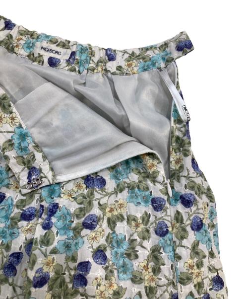 INGEBORG（インゲボルグ）INGEBORG (インゲボルグ) ワイルドベリースカート ブルー サイズ:SIZE 3の古着・服飾アイテム