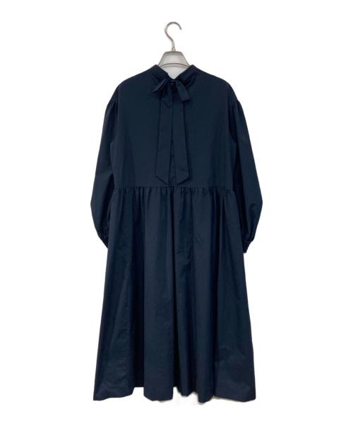 INGEBORG（インゲボルグ）INGEBORG (インゲボルグ) フリルワンピ－ス ネイビー サイズ:なしの古着・服飾アイテム