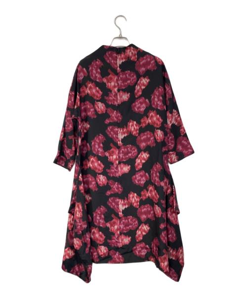 COMME des GARCONS（コムデギャルソン）COMME des GARCONS (コムデギャルソン) シルク総柄フラワーワンピース ブラック サイズ:SIZE XSの古着・服飾アイテム