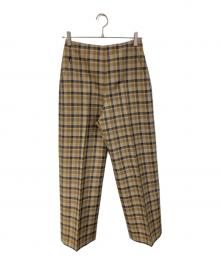 UNITED ARROWS（ユナイテッドアローズ）の古着「ハイウエストワイドパンツ」｜ベージュ