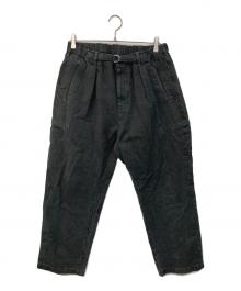 POST O'ALLS（ポストオーバーオールズ）の古着「E-Z Lax 3 cotton covert charcoal/イージーラックス スリー コットン コバート チャコール」｜グレー