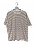 nanamica（ナナミカ）の古着「Stripe Jersey Tee/ストライプ ジャージー ティー」｜ベージュ×ホワイト