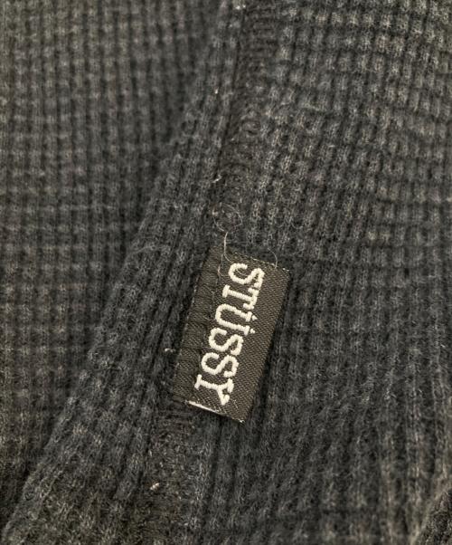 stussy（ステューシー）stussy (ステューシー) サーマルカットソー ブラック サイズ:SIZE Mの古着・服飾アイテム
