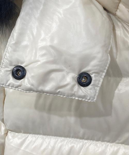 MONCLER（モンクレール）MONCLER (モンクレール) BADYFURダウンジャケット ホワイト サイズ:00の古着・服飾アイテム