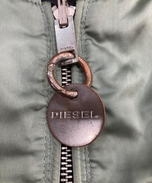 DIESEL（ディーゼル）DIESEL (ディーゼル) ホーク刺繍リバーシブルスカジャン ブラック サイズ:SIZE Lの古着・服飾アイテム