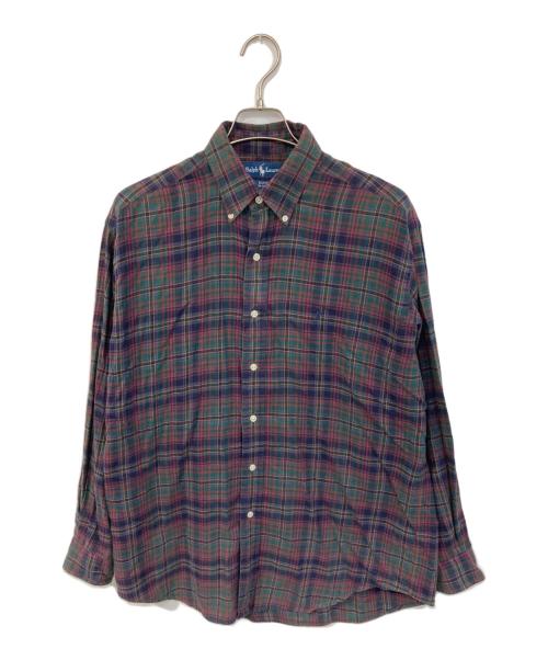 RALPH LAUREN（ラルフローレン）RALPH LAUREN (ラルフローレン) BLAKE チェックシャツ パープル サイズ:SIZE Mの古着・服飾アイテム