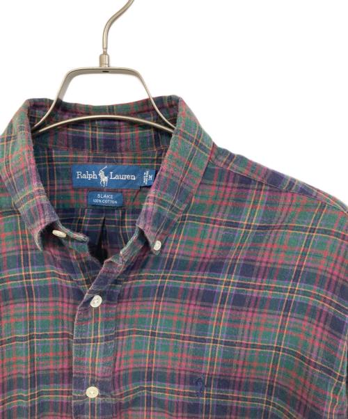 RALPH LAUREN（ラルフローレン）RALPH LAUREN (ラルフローレン) BLAKE チェックシャツ パープル サイズ:SIZE Mの古着・服飾アイテム
