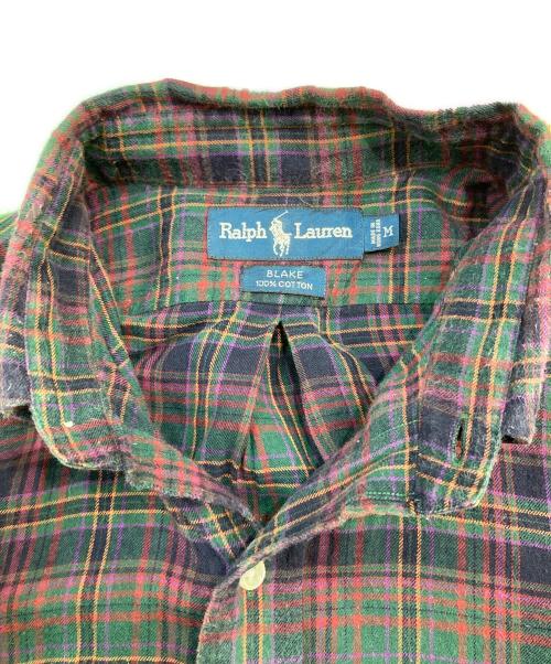 RALPH LAUREN（ラルフローレン）RALPH LAUREN (ラルフローレン) BLAKE チェックシャツ パープル サイズ:SIZE Mの古着・服飾アイテム