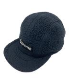 SUPREMEシュプリーム）の古着「Polartec Shearling Reversible Camp Cap/ポーラテック・シアリング・リバーシブル・キャンプ・キャップ」｜ブラック