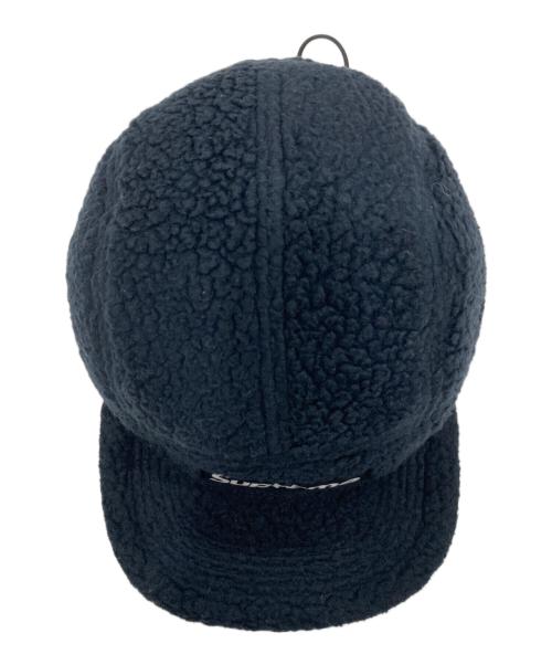 SUPREME（シュプリーム）SUPREME (シュプリーム) Polartec Shearling Reversible Camp Cap/ポーラテック・シアリング・リバーシブル・キャンプ・キャップ ブラックの古着・服飾アイテム
