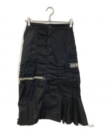 AVIREX（アヴィレックス）の古着「コンビネーションスカート」｜ブラック