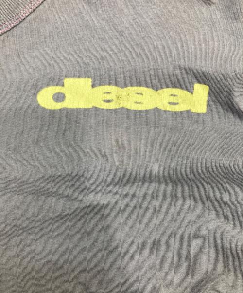 DIESEL（ディーゼル）DIESEL (ディーゼル) ロングスリーブカットソー グレー サイズ:SIZE Lの古着・服飾アイテム