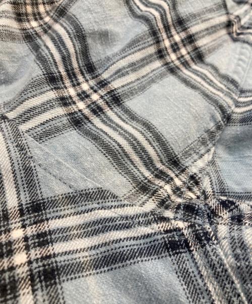 DIESEL（ディーゼル）DIESEL (ディーゼル) フード付きシャツ ブルー サイズ:48の古着・服飾アイテム