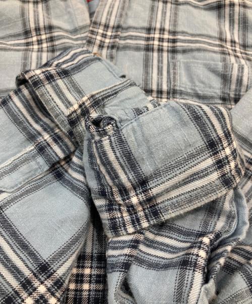 DIESEL（ディーゼル）DIESEL (ディーゼル) フード付きシャツ ブルー サイズ:48の古着・服飾アイテム