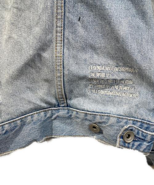 LEGENDA（レジェンダ）LEGENDA (レジェンダ) NEON Tape ルーズシルエットデニムジャケット インディゴ サイズ:Fの古着・服飾アイテム