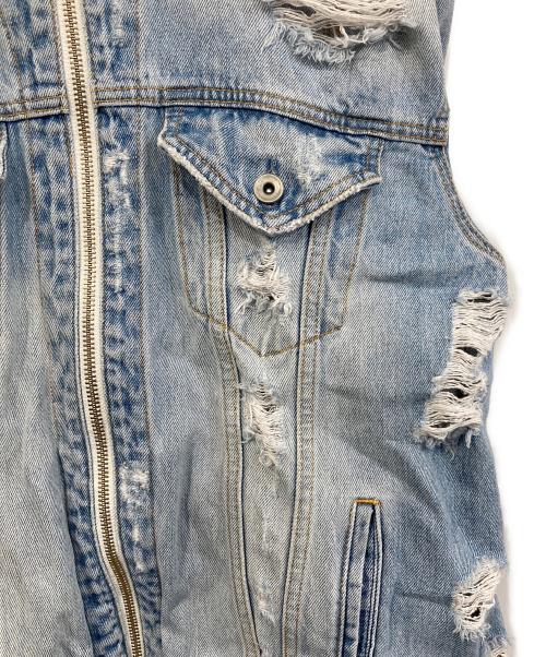 LEGENDA（レジェンダ）LEGENDA (レジェンダ) NEON Tape ルーズシルエットデニムジャケット インディゴ サイズ:Fの古着・服飾アイテム