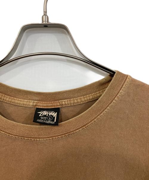 stussy（ステューシー）stussy (ステューシー) Skate Posse Pigment Dyed L/S Tee ブラウン サイズ:SIZE Lの古着・服飾アイテム